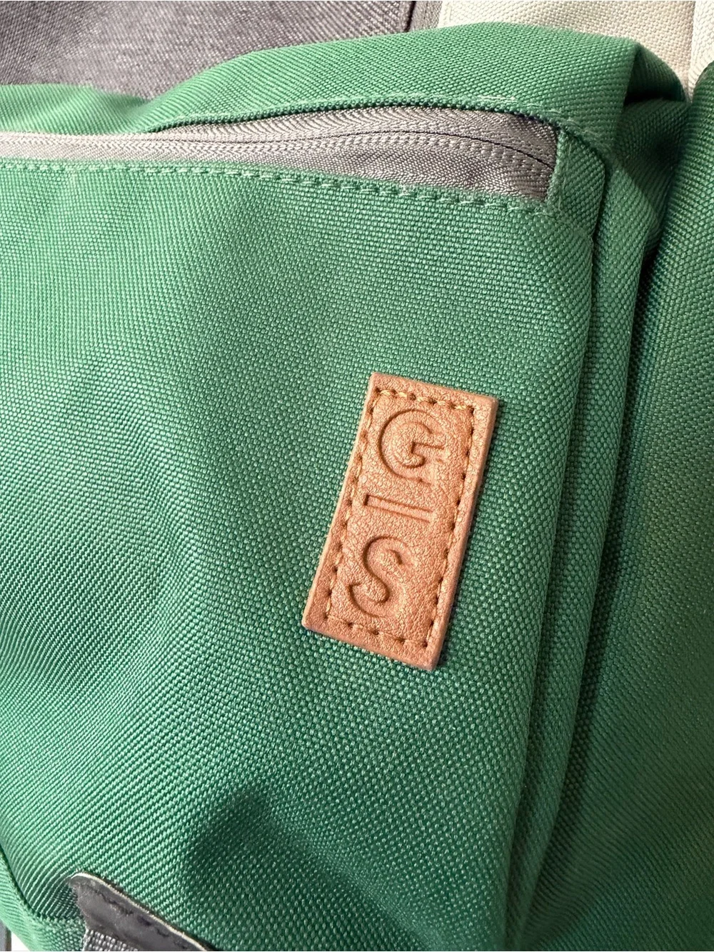 General Supply Goods + Co Commuter Daypack Backpack with USB Port – Green & Gray